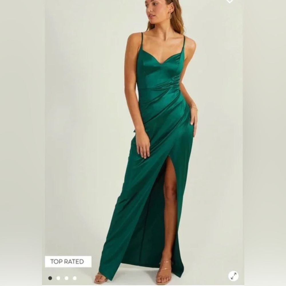 NWT Altar’d State Jolie Satin Maxi Dress